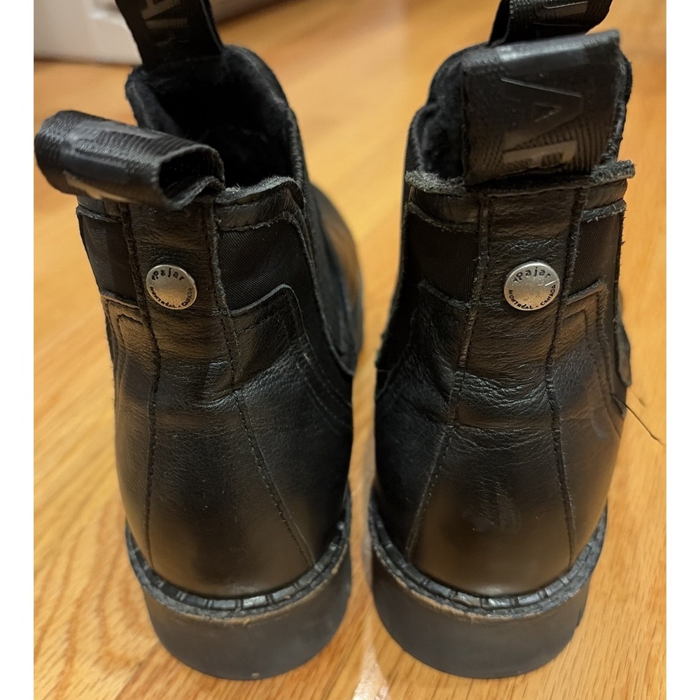 Pajar Canada Black Smooth leather Chelsea boots Size 9-9.5 - Picture 4 of 6